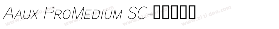 Aaux ProMedium SC字体转换